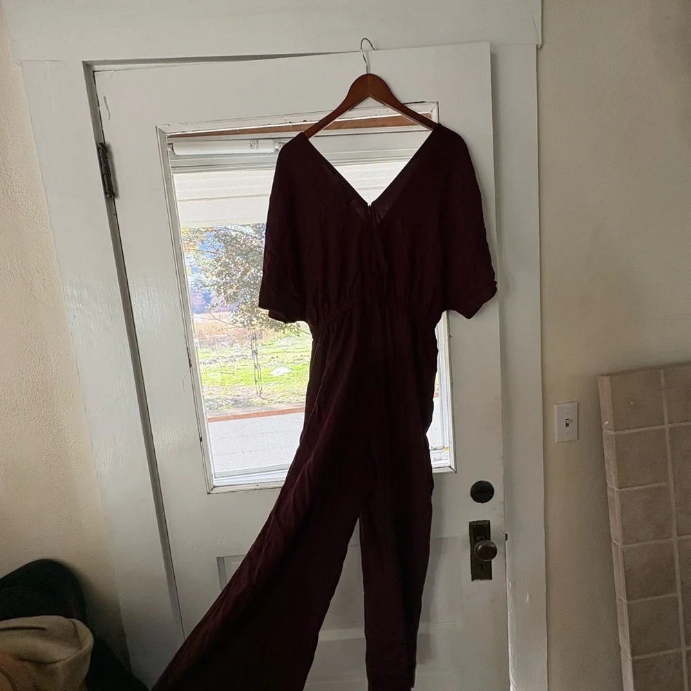 Old Navy Burgundy Jumpsuit - Picture 1 of 3